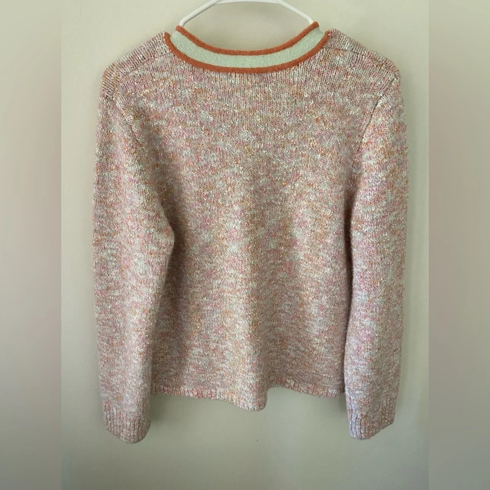 NWOT J. Crew Marled Sweater Lady Jacket Cardigan Ice Pink - Picture 3 of 6